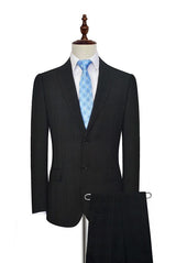 Ballbella has various Custom design mens suits for prom, wedding or business. Shop this Well-cut Peak Lapel Plaid Two Button Black Mens Suits for Business with free shipping and rush delivery. Special offers are offered to this Black Single Breasted Peaked Lapel Two-piece mens suits.