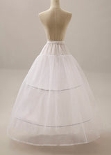 White Ball Gown crinoline 2 hoop 2 Tier bridal slip Wedding Petticoat-Ballbella