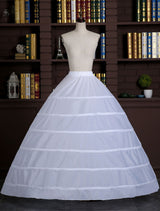 White Ball Gown Slip 1 tier Bridal Hoop Skirt Wedding Petticoat-Ballbella