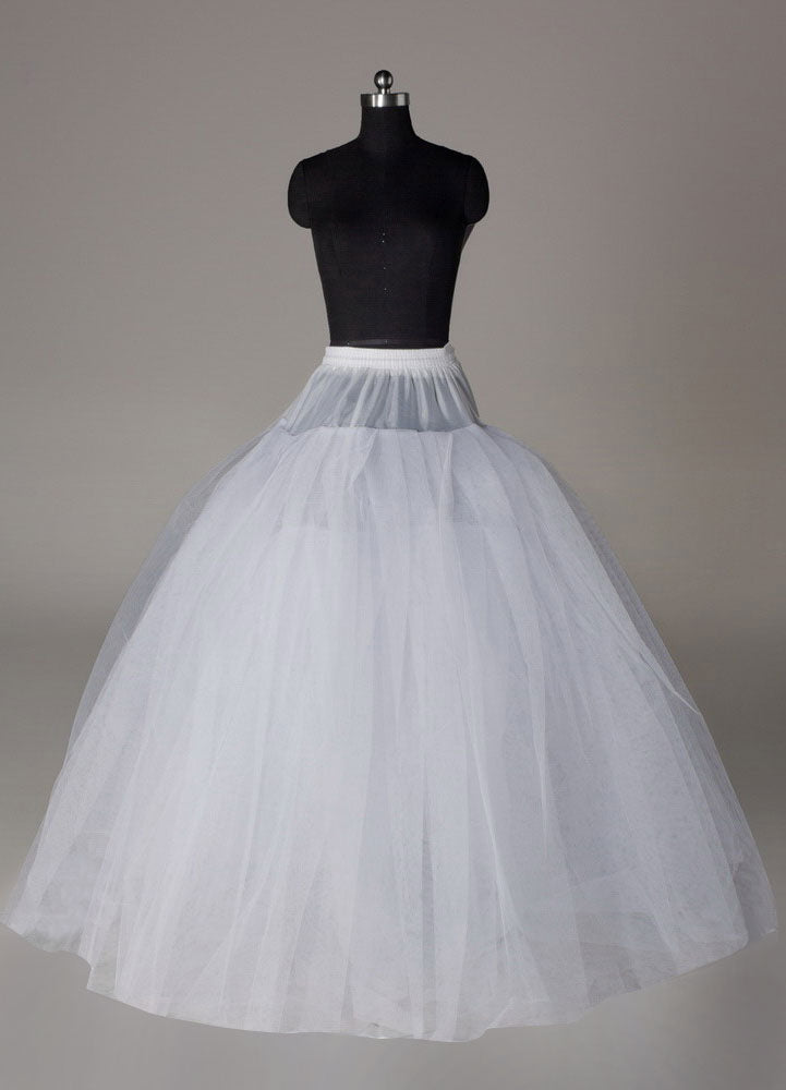 White full gown 4 tier bridal crinoline slip Wedding Petticoat-Ballbella