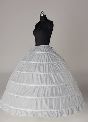 White Taffeta Full Gown Slip Bridal crinoline Wedding Petticoat-Ballbella